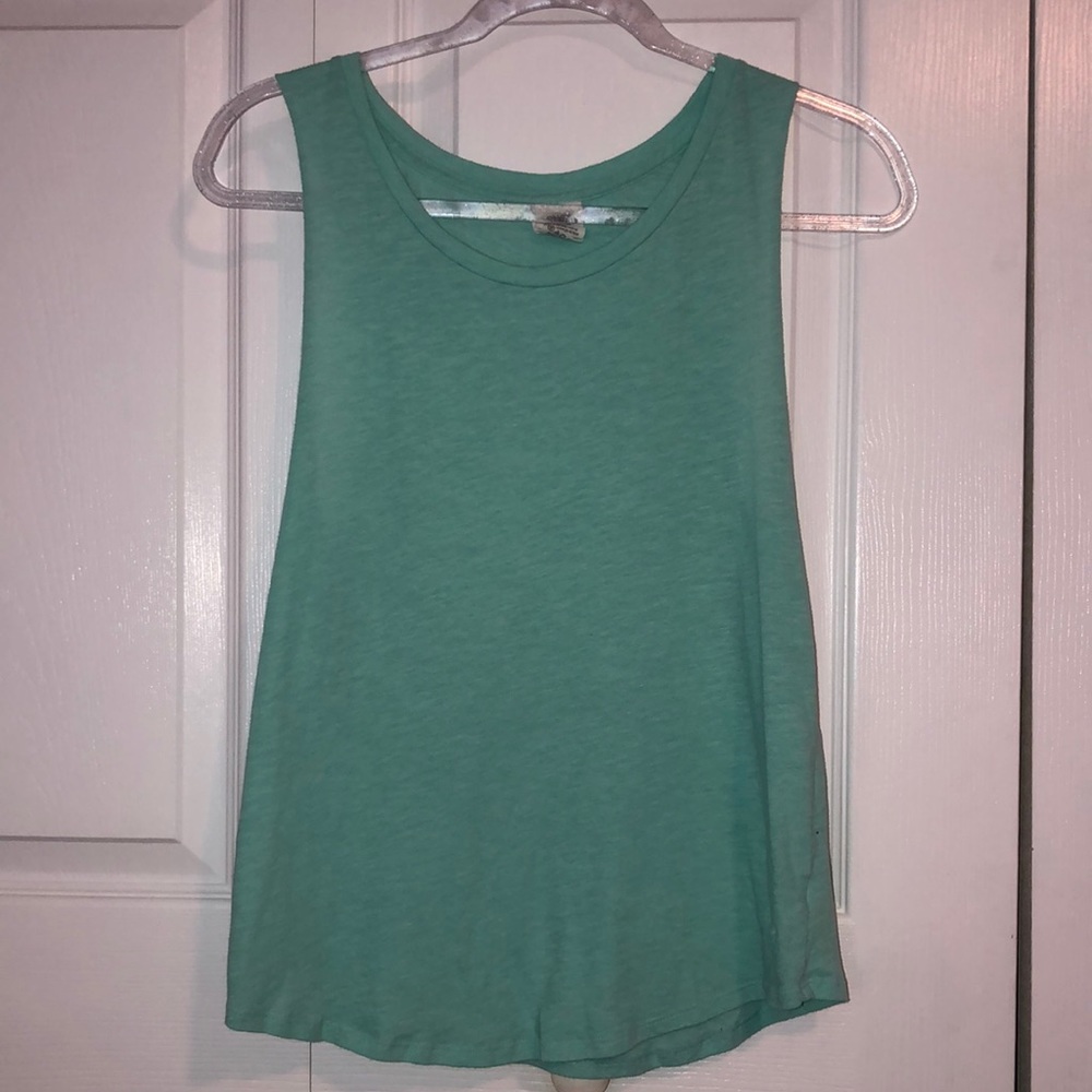 Pink | Victoria Secret | Teal Muscle Tank | Size XS